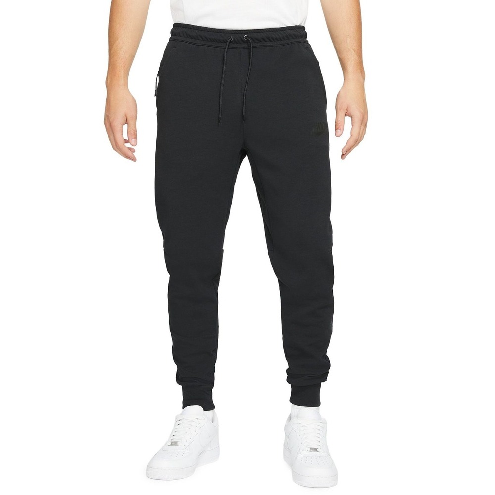 Nike Tech Fleece Jogger Men's Medium Black Drawstring Sweapant Sports DD5293-010